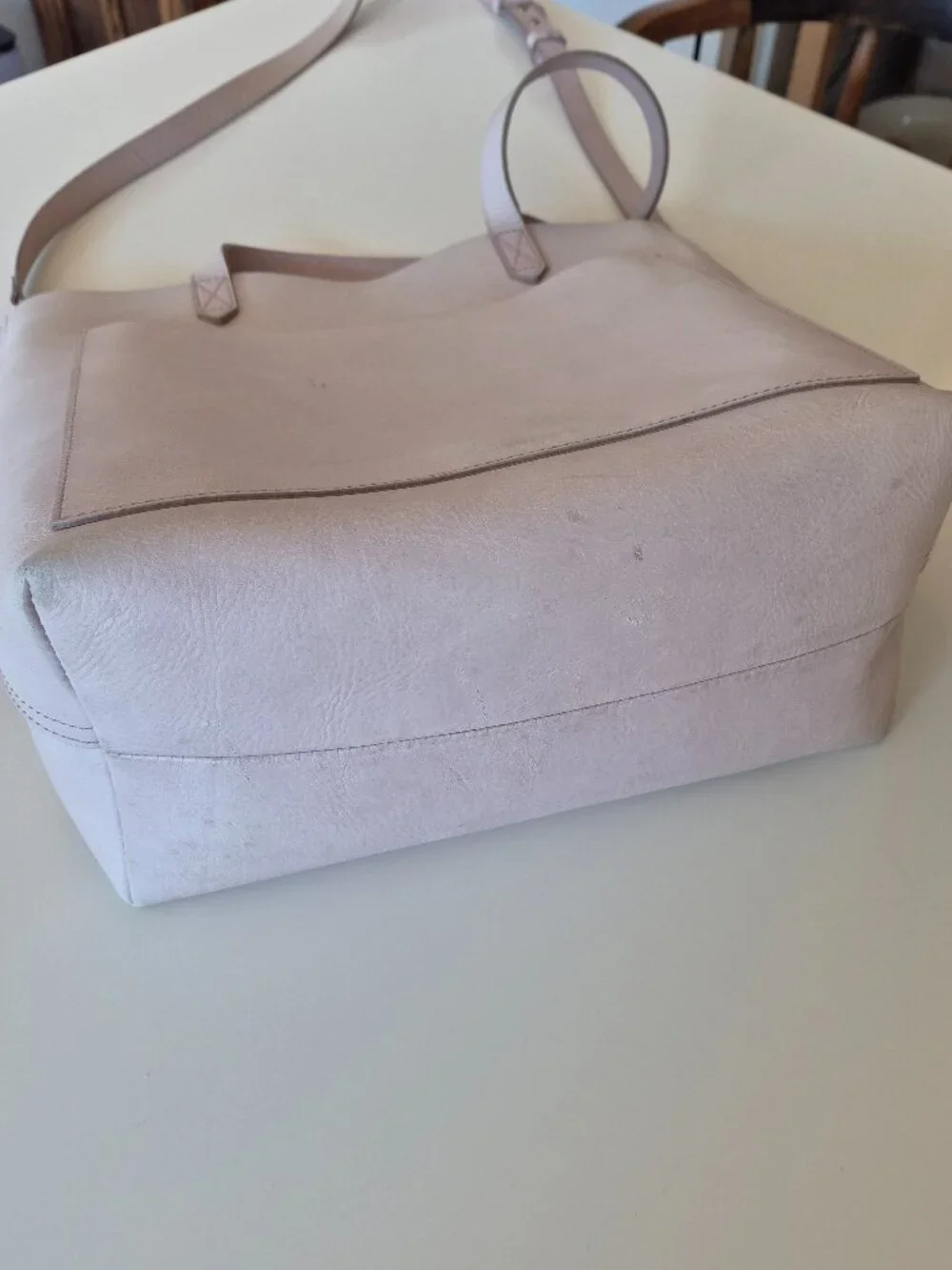 Madewell Medium Transport Tote Blush Pink Leather Shoulder Crossbody Bag